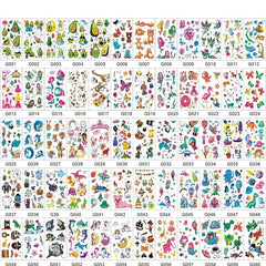 60PCS New Temporary Tattoo Sticker Waterproof Tattoos Festival Glitters Face Girls Boy Child Mini Fake Tattoo ZS157