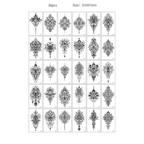 30pcs Temporary Tattoos for Children Unicorn Mermaid Car Fruit Cartoon Tattoo Stickers for Hand Body Fake Tattoo Waterproof