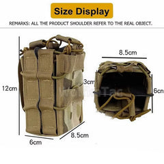 5.56/7.62 rifle double-layer large magazine Molle system double clip storage bag accessory bag hunting clothing accessories