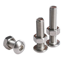 Allen Screw Nut Bolt Kit – M2 to M6 304 Stainless Steel Hexagon Machine Screws & Nuts