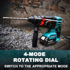 18V Brushless SDS Plus Rotary Hammer Drill – 4-Mode, Cordless (No Battery)