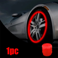 1-20PCS Glowing Tire Valve Stem Caps | Car Bike Wheel Decor