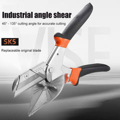 Adjustable Angle Miter Cutter – 45°–135° Hand Shear for PVC, Wire Duct, Hose