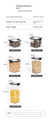 Airtight Transparent Food Storage Containers