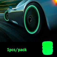 1-20PCS Glowing Tire Valve Stem Caps | Car Bike Wheel Decor