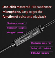 Original QKZ AK6 Copper Driver HiFi Wired Earphone Bass Stereo