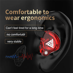 Original QKZ AK6 Copper Driver HiFi Wired Earphone Bass Stereo