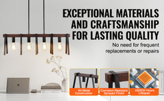 VEVOR 4-Light Kitchen Island Pendant
